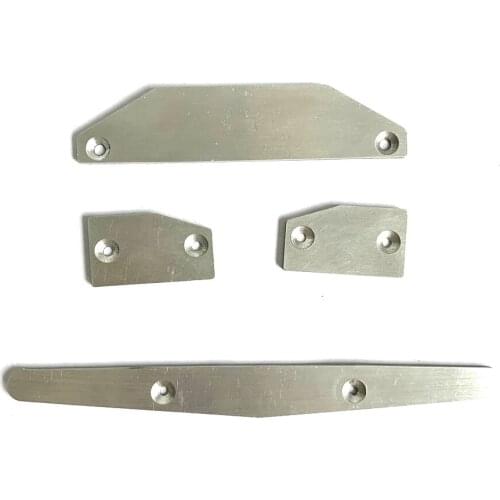 4pcs Skid Plates Chassis Protectors Aluminum for Arrma Limitless for Infraction for Felony