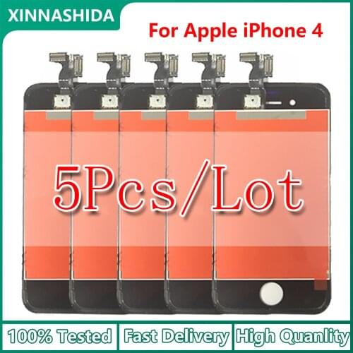 5pcs/lot LCD Display For Apple iPhone 4 LCD Display Touch Screen Replacement For Apple iPhone 4