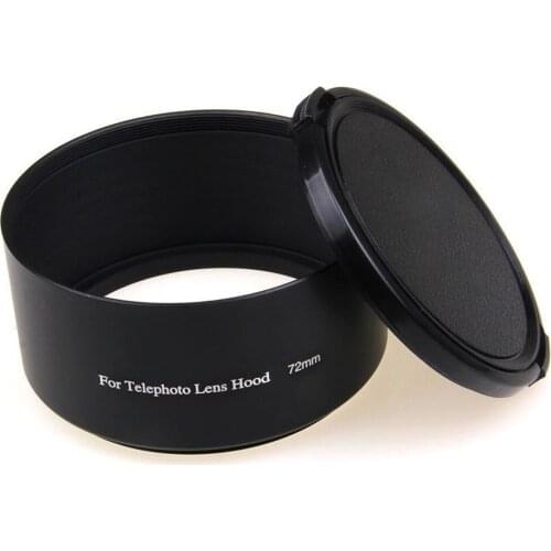 72mm 72 mm Tele Metal Lens Hood+Lens cap For Canon 800D 760D 750D 80D 77D 60D 70D 60Da 5Ds 6D 7D With EF-S 18-200mm f/3.5-5.6 IS