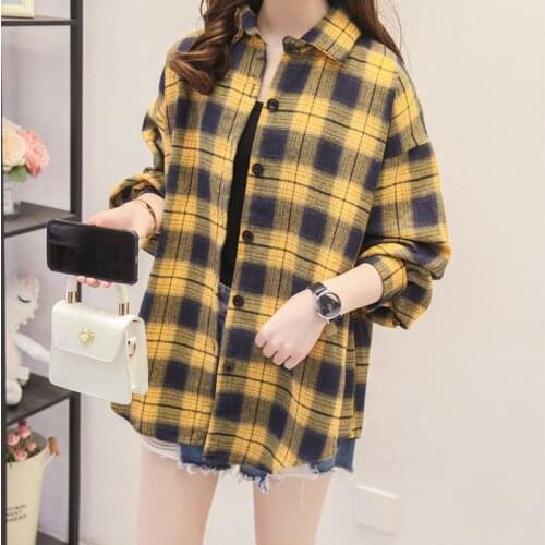 Женские рубашки в клетку Dabourfeel China At AliExpress