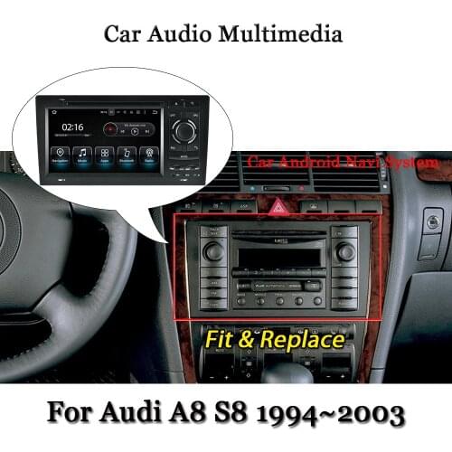 For AUDI A8 S8 1994-2003 Car Android Multimedia Radio CD DVD Player GPS Navigation Audio Video Stereo Screen