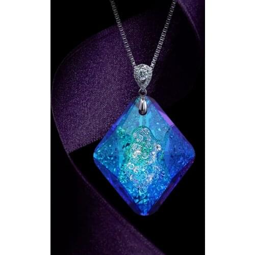 Crystal stone diamond Necklace pendants women for jewelry Crystal Making accessories Pendants Shiny Glass Decorative Crystals