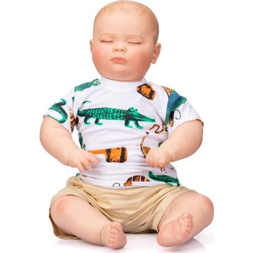 60CM Bebe Reborn Joseph Toddler doll Cute Fat Baby Boy Doll Top Quliaty Hand-made 3D-Paint Skin Collectile doll toys gift