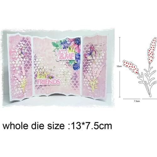 Metal cutting dies cut die mold lavender flower decoration Scrapbook paper craft knife mould blade punch stencils dies