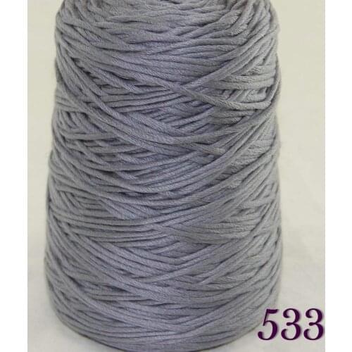 1X400g soft sell high quality 100% cotton hand-woven yarn Mom Gray cone 422-533