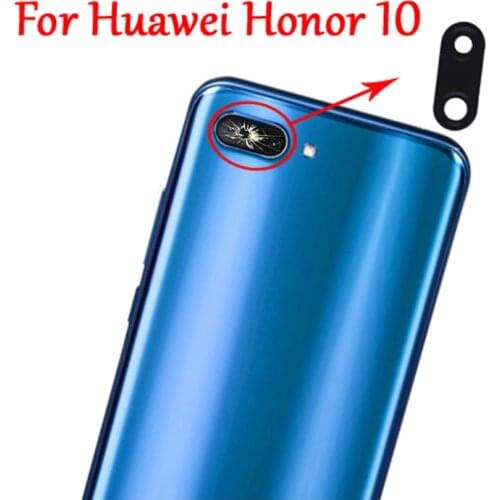 2PC 100% New Original Rear Back Camera Glass Lens Cover with Adhesive For Huawei Honor 10 Camera Glass lens Replacement