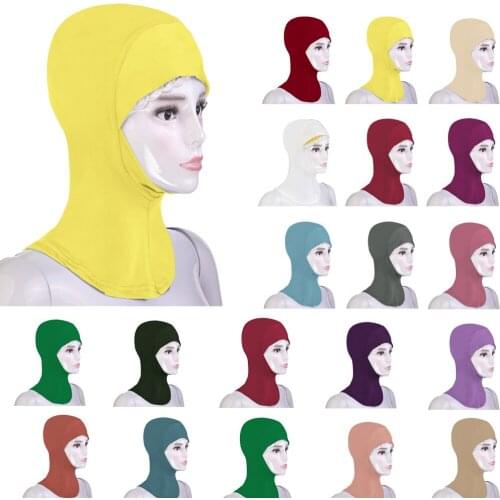 New Muslim Women Underscarf Cap Soft Bonnet Ninja Hijab Hat Neck Cover Headwrap Arab Amira Turban Islamic Niquabs Hijabs Fashion