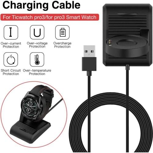 New Charger For Ticwatch PRO3 Charging Cable For Ticwatch PRO3 LTE Smart Watch Bracelet USB Charger Adapter Magnetic Charger