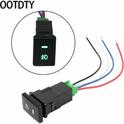 OOTDTY DC12V Front Fog light Push Switch 4 Wire Button For Toyota Camry Prius Corolla #1