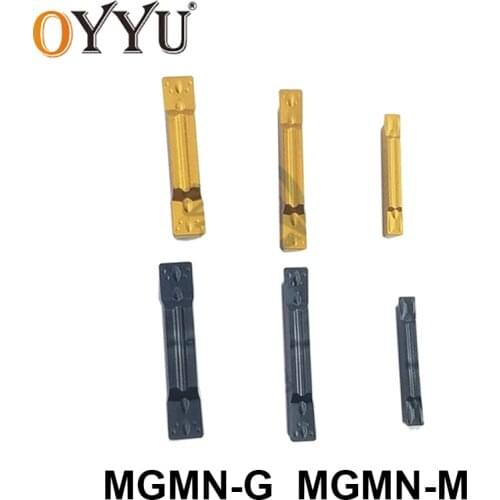 OYYU MGMN MGMN150-G MGMN200-G MGMN250-G MGMN300-M MGMN400-M MGMN500-M Grooving Carbide Inserts CNC Lathe Cutter Turning Tool