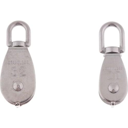 M20 and M32 Wire Rope Crane Lifting Lift Hanging Pulley Block Swivel Eye Single Pulley