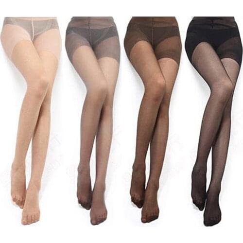 Womens Sheer Nylon Tights Invisible Thin Women Tights Ultra Slim Sexy Collant Pantyhose Medias Tights