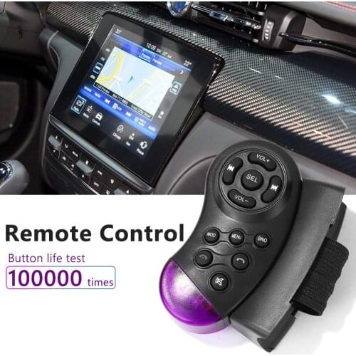 11 Buttons Wireless Controller Car Steering Wheel Remote Control Radio for Car Radio CD VCD DVD Player Head AAA Battery Operated
