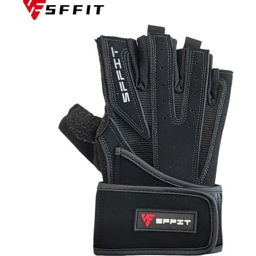 Weightlifting Crossfit Bodybuilding Gym Fitness Gloves Training Wear Resistant Non-Slip Half Fingers Gloves