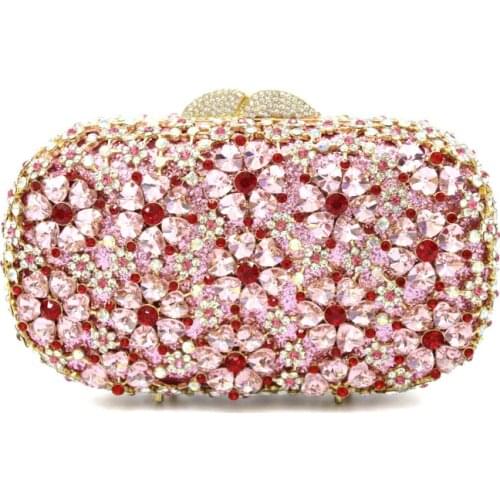 XIYUAN champagne Crystal Women Evening bag Clutch Bags Wedding Formal Dinner Handbags and Purses Party clutch Bags shoulder bag