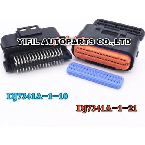 1set/lot 34 Pin/Way Male And Female JAE Automotive Waterproof ECU Connector Plug Socket Housing DJ7341A-1-10/21