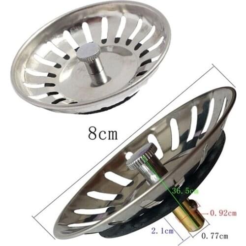 1PC Kitchen Sieve Fry French Chef Basket Sink Sewer Accessories Tools Mesh Basket Rinse Strainer Stainless Steel Sink Filter
