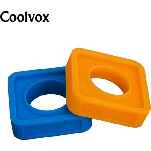 1 pcs KTV Microphone Anti Slip Ring For Wireless Or Cable Microphone Protection Silica Gel Square Shape Rolling 35mm