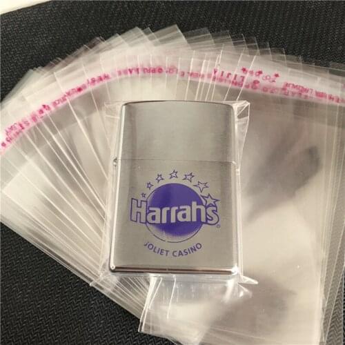200Pcs 5x7+2cm Kerosene Lighter Reclosable Bag Collectable Protection Sealing Bags for ZP and Kerosene Lighters