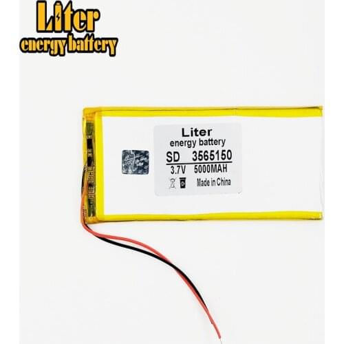 3.7V 5000mAH 3565150 polymer lithium ion / Li-ion battery for tablet pc power bank e-book
