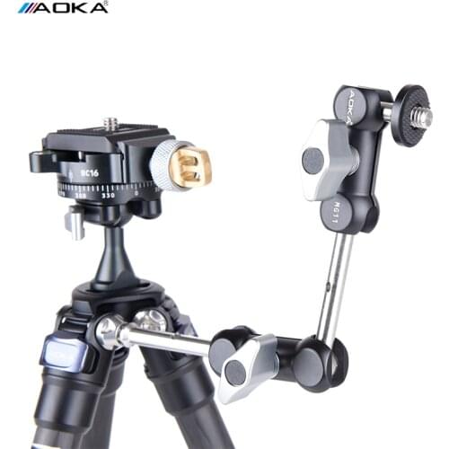 AOKA MG11 Magic Articulated Arm For Tripod Connected To Mobile Phone Camera Photography LED Light Monitor Functional Magic Hand