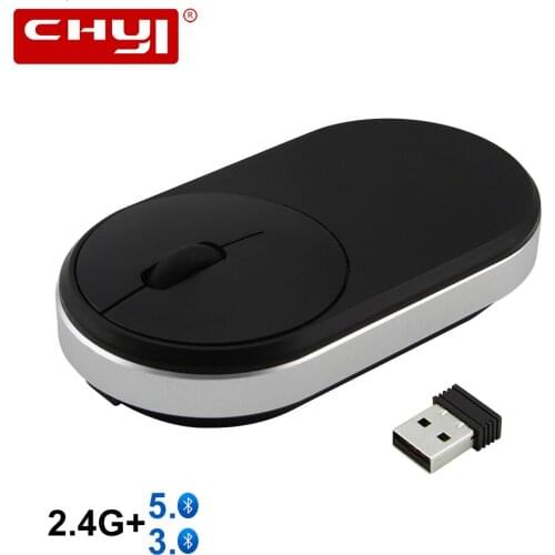 Wireless Mouse Bluetooth 5.0/3.0+2.4G Three Mode Silent Rechargeable Ergonomic Mice For PC Laptop