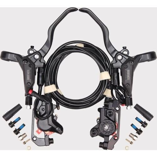 2021New Electric bicycle oil pressure brake scooter split brake long oil pipe adjustable price electric car oil brake disc brake