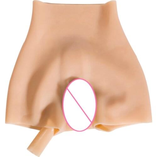 Artificial Sex Fake Underwear Pubic hair plantin Silicone Realistic Vagina Panties Shemale Crossdresser Pussy Pants Transgender