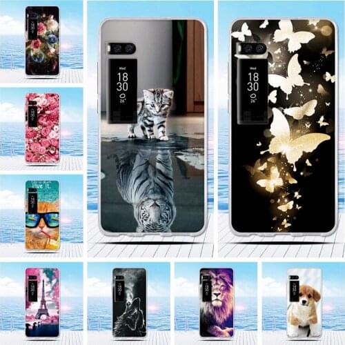 Soft TPU for Meizu Pro 7 Case Cover Soft Silicon for Meizu Meilan Pro 7 Case Painted Phone Back Protective Case Capa Funda
