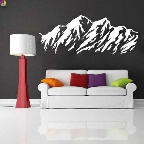 Mountain Range Wall Sticker Bedroom Baby Nursery Hill Mountain Ridge Wall Decal Living Room Vinyl Kids Room Home Decor DIY