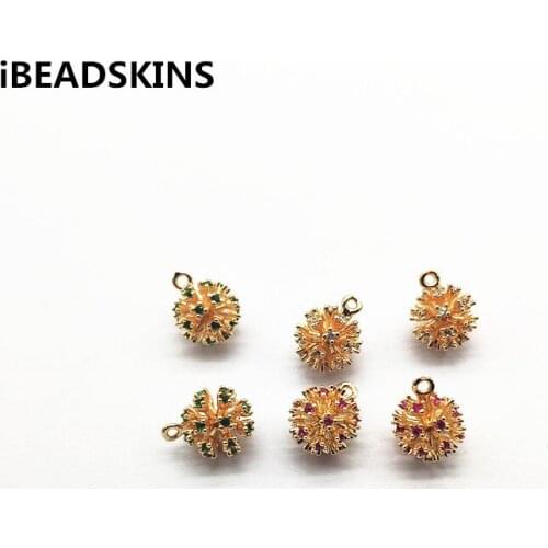 New arrival! 14x11mm 30pcs Bayberry Shape Copper charm for Earrings parts Necklace Accessories hand Made Earrings Jewelry DIY