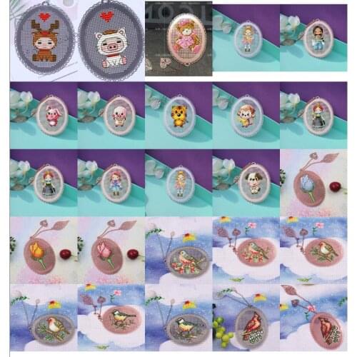 NEW Craft Stich Cross Stitch Bookmark Metal Silver Golden Needlework Embroidery Crafts Counted Cross-Stitching Kit