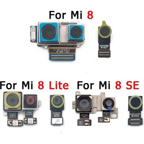 Original Rear Front Camera For Xiaomi Mi 8 Lite Mi8 SE Frontal Selfie Back Camera Module Repair Flex Replacement Spare Parts
