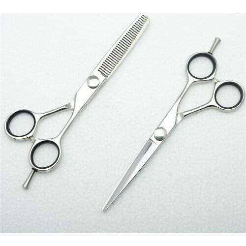 Salon Hair Scissors 6'' 17.5cm Customized Logo 440C Hairdressers Scissors Cutting Shears Thinning Scissors Barber Shears C1021