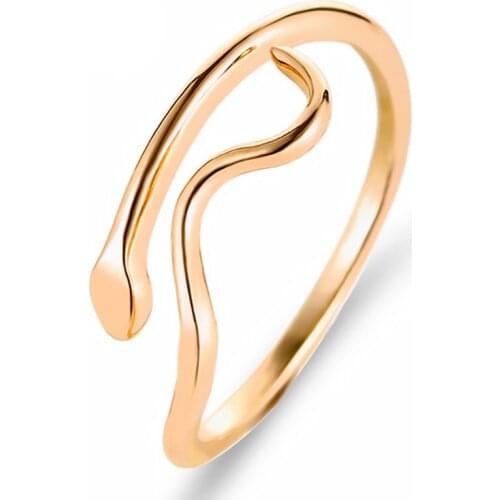 Simple opening water ripple couple fashion refers to female engagement ring adjustable fashion jewelry accessories