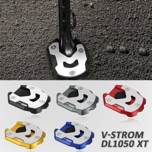 Kickstand Foot Side Stand Extension Pad Support Plate For SUZUKI Vstrom V-Strom DL 1050 XT 1050XT DL1050 DL1050XT 2020 2021