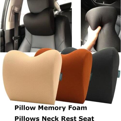 1PCS Auto Car Neck Pillow Memory Foam Pillows Neck Rest Seat Headrest Cushion Pad 3 Colors
