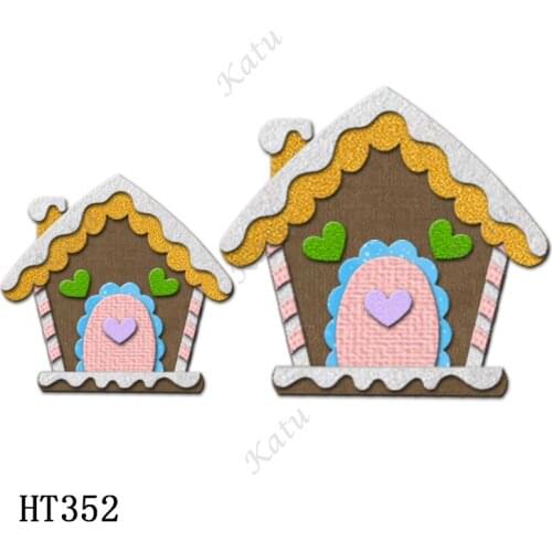 Christmas House Cutting dies - New Die Cutting And Wooden Mold,HT352 Suitable For Common Die Cutting Machines On The Market