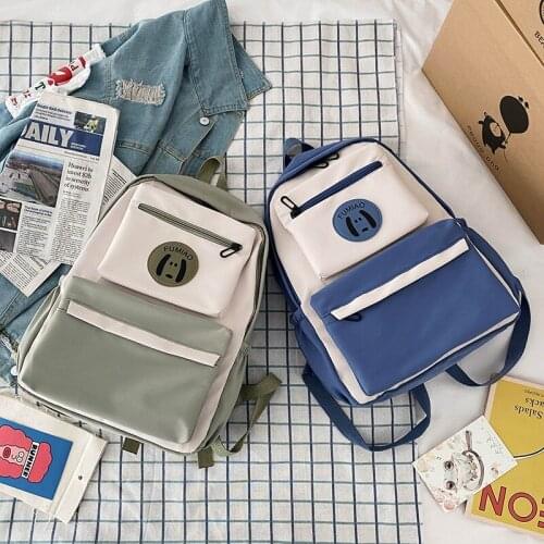 Backpack Womens New Large-capacity Student Function Wind Ins Girl Travel Candy Color Fashion Cute Bag