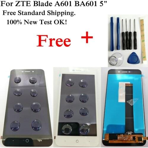 Shyueda For ZTE Blade A601 BA601 5" 100% New Test AAA+ LCD Display Touch Screen Digitizer with free tools
