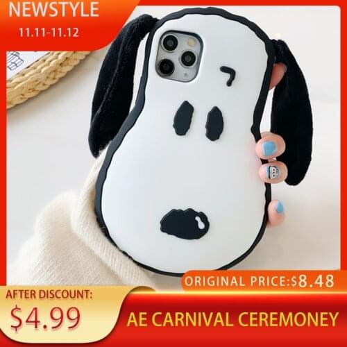 2021 New Silicone Cartoon Phone Case for iPhone 6 7 8 Plus X XR XS 11Pro Cute Phone Case Anti-fall Personality Protective Cover