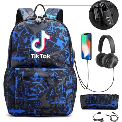 TIK TOK Backpack Children School Bags Printing Backpack For Teenage Girls Boys Schoolbags Travel Laptop Bookbag