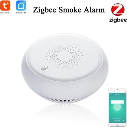 Tuya Smart Zigbee 3.0 Fire Alarm Smoke Detector Smart Home System 2.4GHz High Sensitivity Safety Prevention Smoke Sensor