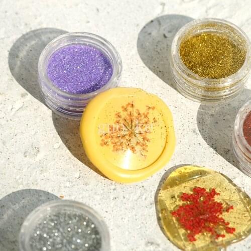 Seal fire lacquer seal decoration dried flowers wedding invitation envelope fire lacquer printed dried flowers wax seal