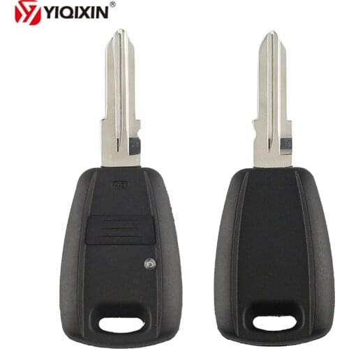 YIQIXIN 1 Button Black Remote Car Key Shell Fob Case For Fiat Punto Doblo Stilo Albea Bravo Key Cover GT15R Blade Replacement