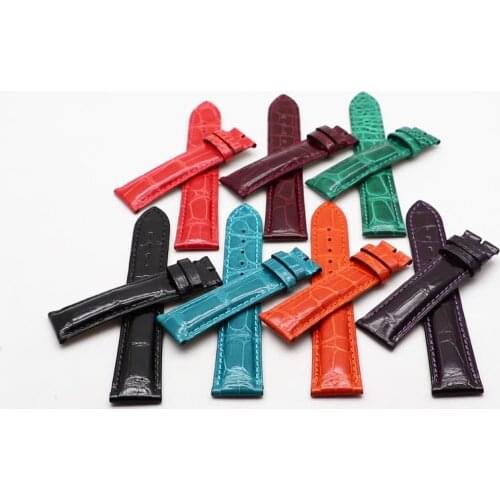 HS-WS04 Universal Leather Crocodile Alligator Strap Watch Band