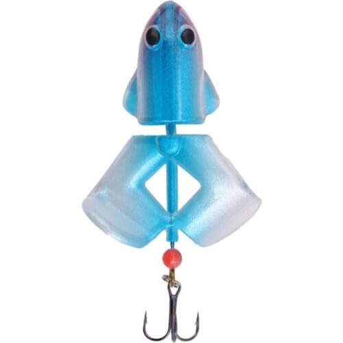 1PCS Propeller Topwater Fishing Lure Wobbler Hard Bait 80mm/12g Artificial 3D Eyes Bait Minnow Hard Perch Carp Fishing tackle