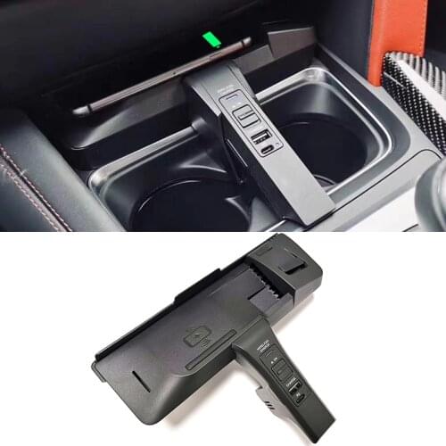 10w car QI wireless charger for BMW X5 F15 X6 F16 X5M F85 X6M F86 2015-2018 wireless phone charger charging palte accessories