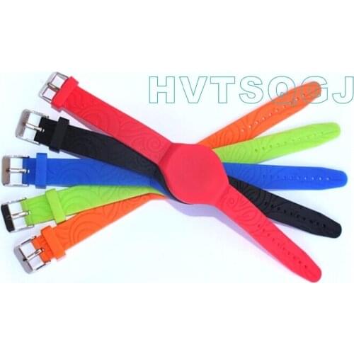 150pcs Free shipping Programmable 125KHz Adjustable RFID/NFC Silicone Bracelet Wristband Watch