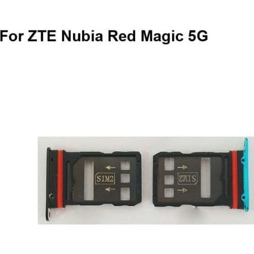 2PCS For ZTE Nubia Red Magic 5G New Original Sim Card Holder Tray Card Slot Magic5G NX659J Sim Card Holder for Nubia RedMagic 5G
